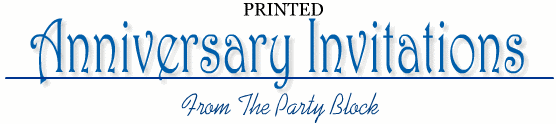Printed Anniversary Invitations